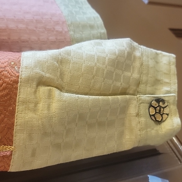 Alex Kim-Pink,bge,green jkt. with embroidered flowers and patchwork. Size M. NWT - Picture 11 of 12